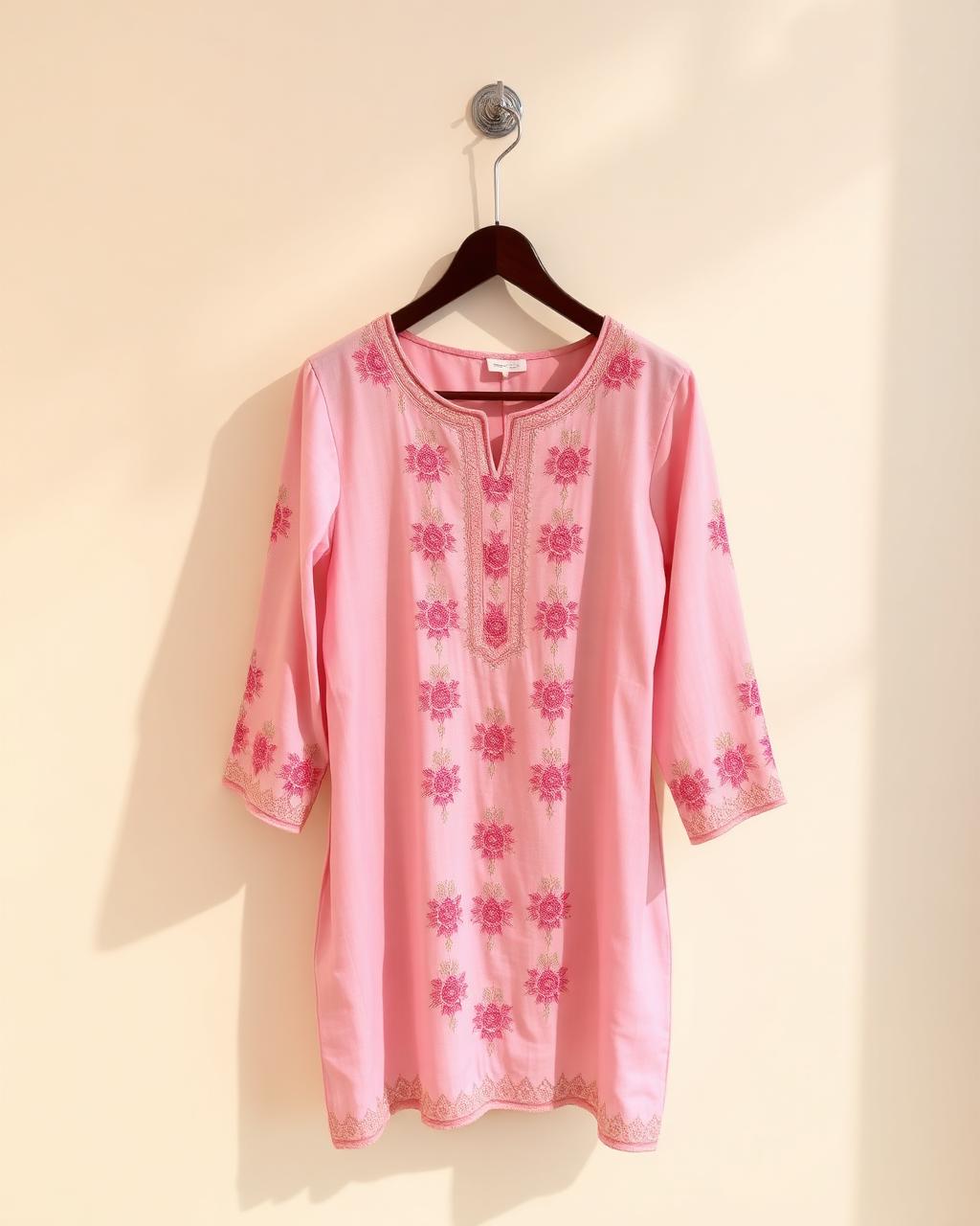 Rose Embroidered Kurti